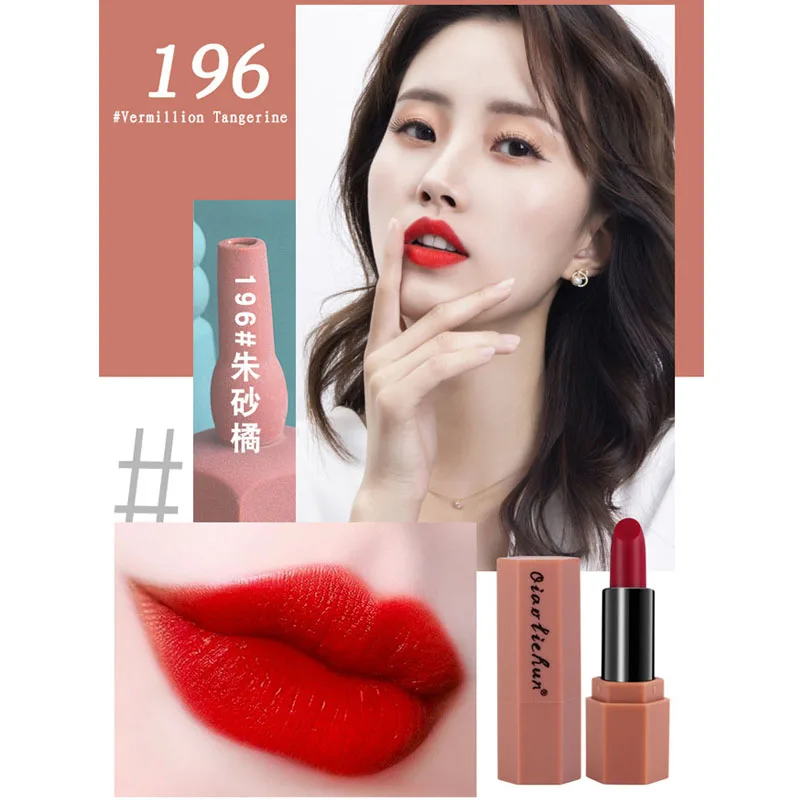 Помада карандаш для губ 4 цветов блеск стойкая увлажняющая косметика набор