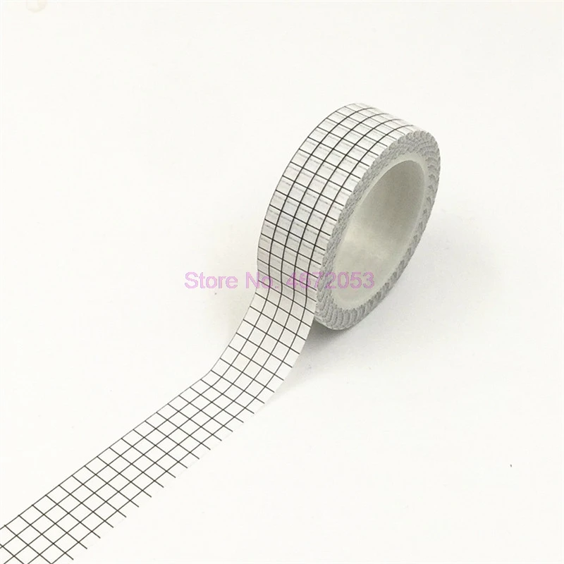 200 шт./лот 10 м черно белая клетчатая васи лента японская бумага сделай сам