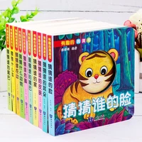10 bookset 3d pop up book baby children early education toddlers flip cognitive books puzzle book kids picture healthy book