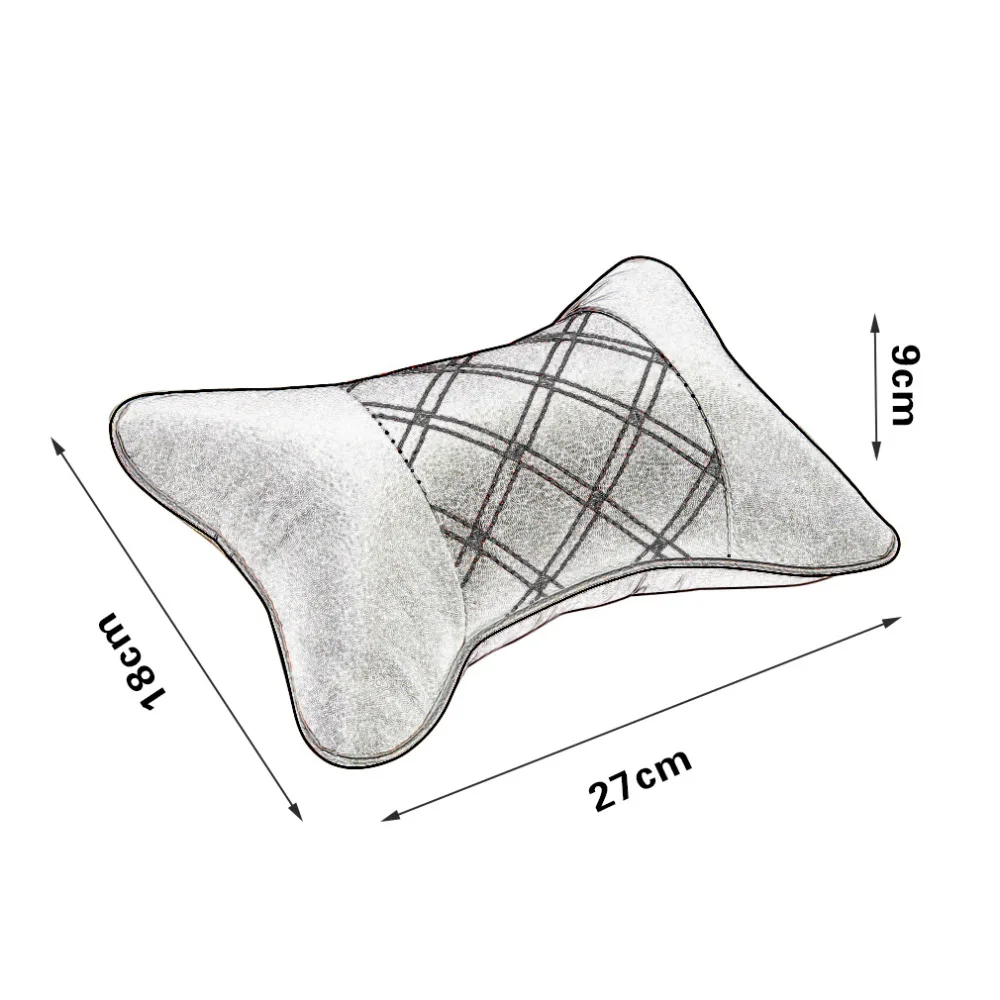 

PU & Cloth Dual Auto Safety Car Headrest Breathe Seat Head Neck Rest Pillow Universal Car Neck Pillow Drop Shipping