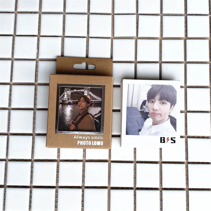 Kpop Bangtan Boys Lomo Cards Blackpink Izone Got7 Seventeen Twice фото карты Lomo 40 шт. маленькие карты с зажимами и веревкой