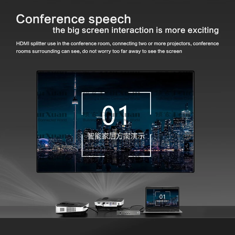 Hdmi сплиттер с аудио 1 в 2 выход SPDIF 4K 60 Гц 18 Гбит/с HDMI 0 HDCP HDR Dolby Vision hdmi коммутатор