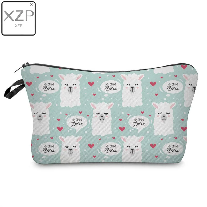 

Милый рисунок Альпака XZP, косметичка, многофункциональная сумка-клатч с принтом, Сумочка для женщин, дорожные сумки для макияжа, чехол