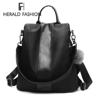 herald fashion new lady bag anti theft women backpack high quality vintage backpacks female large capacity womens shoulder bags