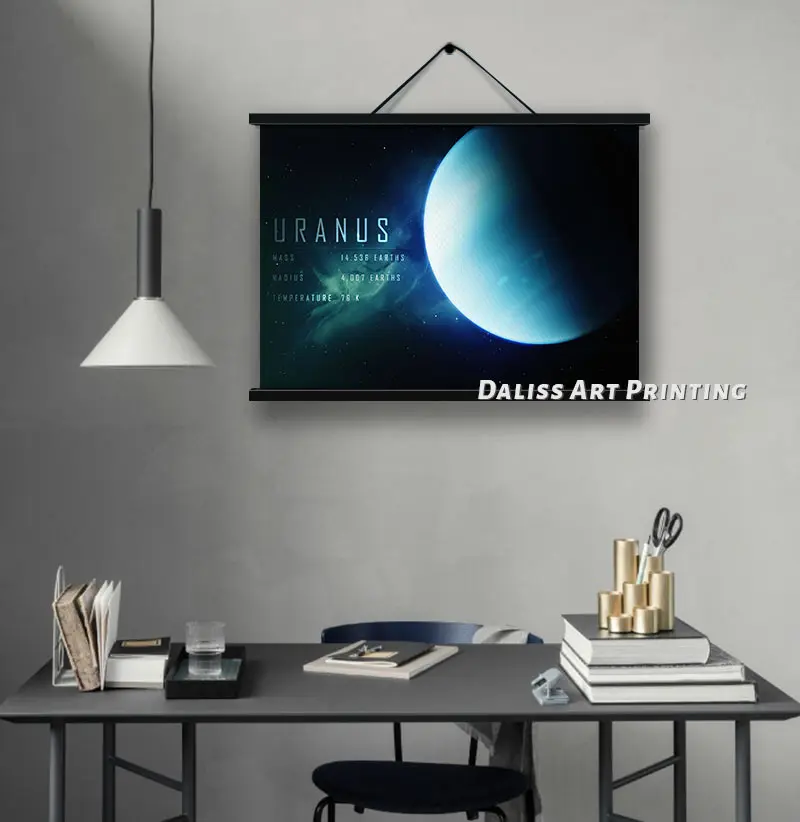 Картины на холсте Космос уран домашний декор картины постер HD печать настенное