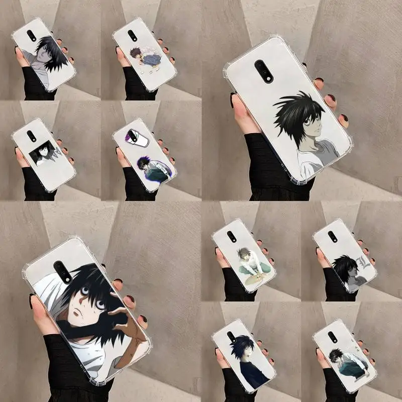 

Death Note L Lawliet Phone Case Transparent For OnePlus MEIZU MEITU M 7 8 9 16 17 T PRO XS moible bag Soft Coque shell Funda