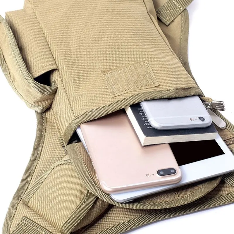 Уличная мода одноцветная сумка для ног текстура мобильный телефон большая