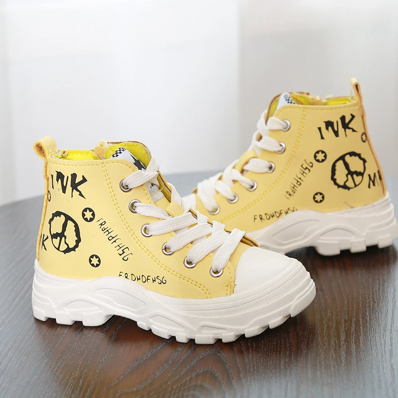 Новинка 2019 года сезон весна-осень детские ботинки для девочек и мальчиков