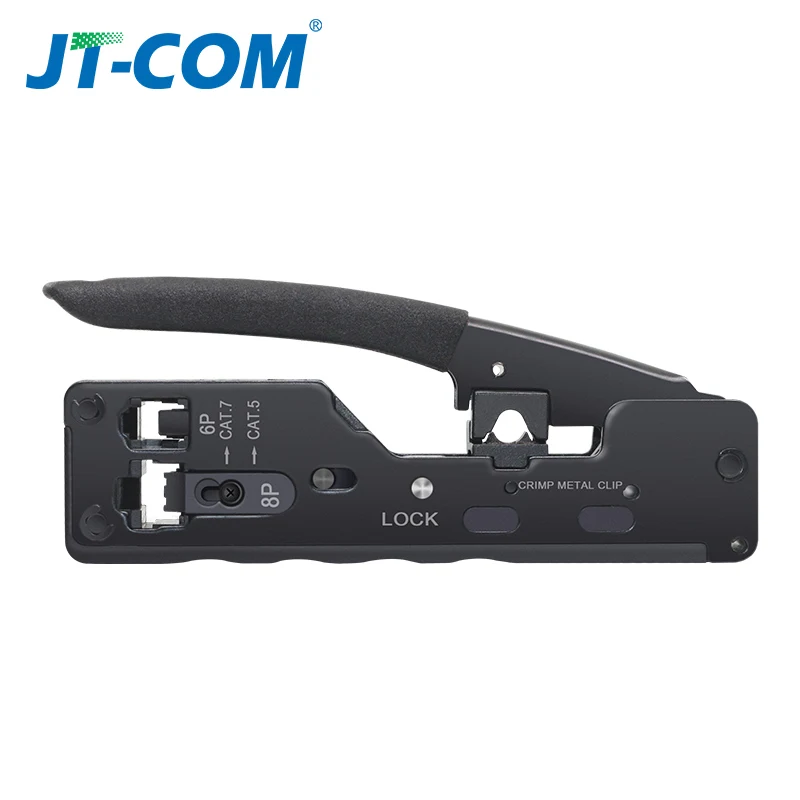 EZ RJ45 Tool Network Crimper for RJ45 Cat7 Cat6 Metal Clips Pliers Modular Plugs Cable Stripper 8P/6P multi network cable tool