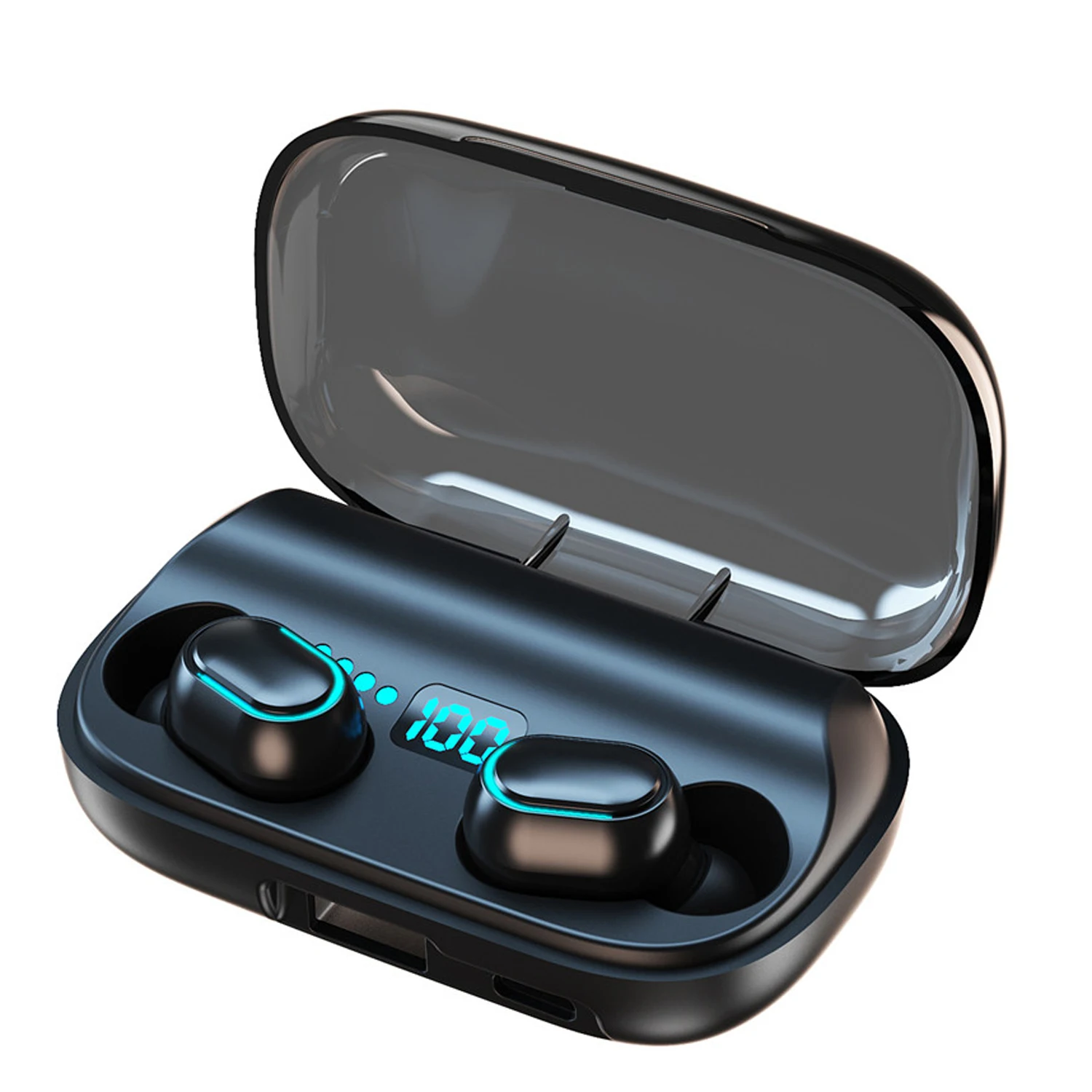 

T11 TWS Wireless Headphones Bluetooth 5.0 In-Ear Earphone 1800mAh Charging Bin Stereo Earbuds IPX7 Sport Waterproof Headset