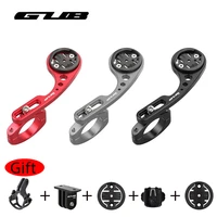 gub 2 in 1 aluminum bike computer extension holder bicycle handle headlight clamp mounting for cateye bryton garmin gpsgopro