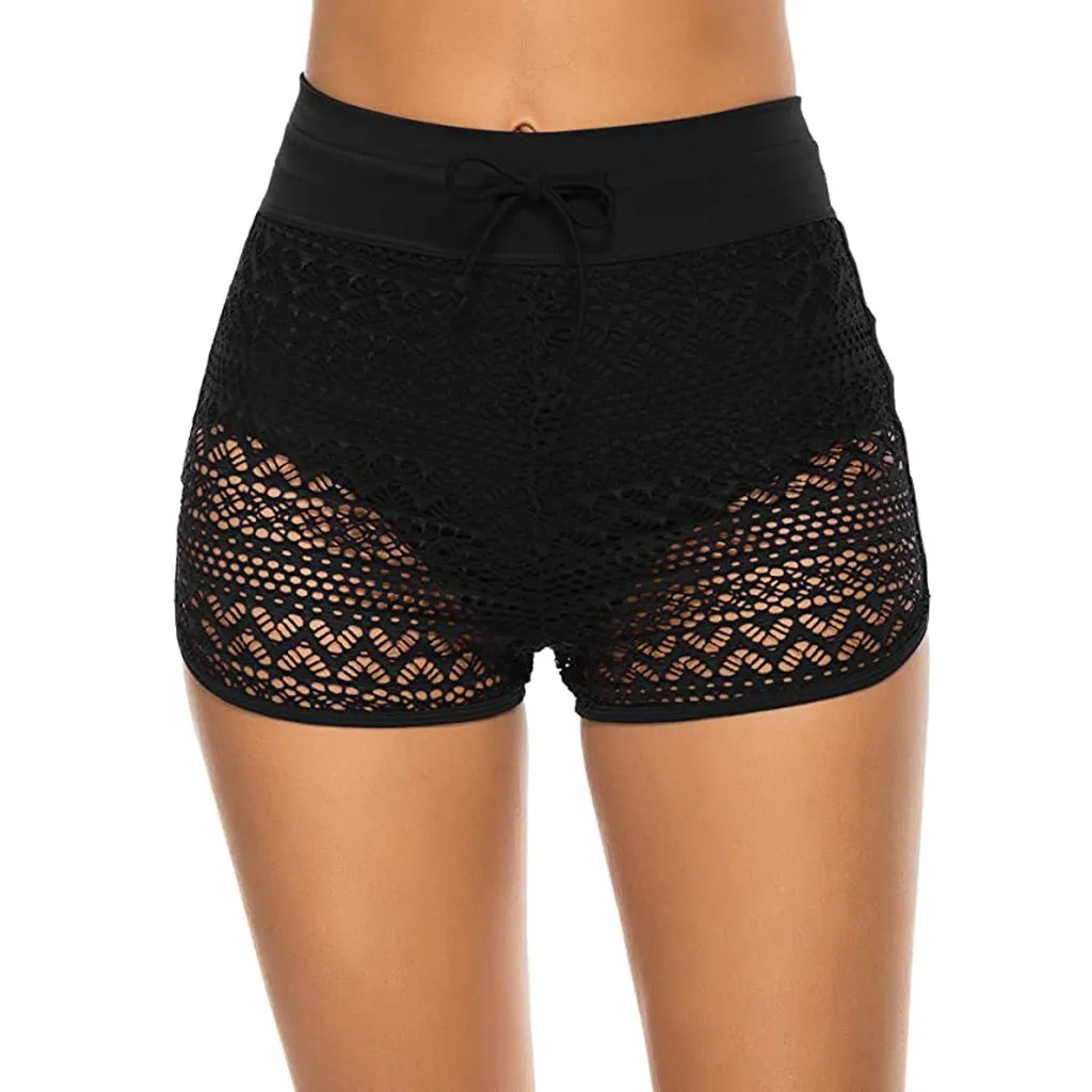 Женские бикини с завышенной талией штаны для плавания шорты купальник одежда