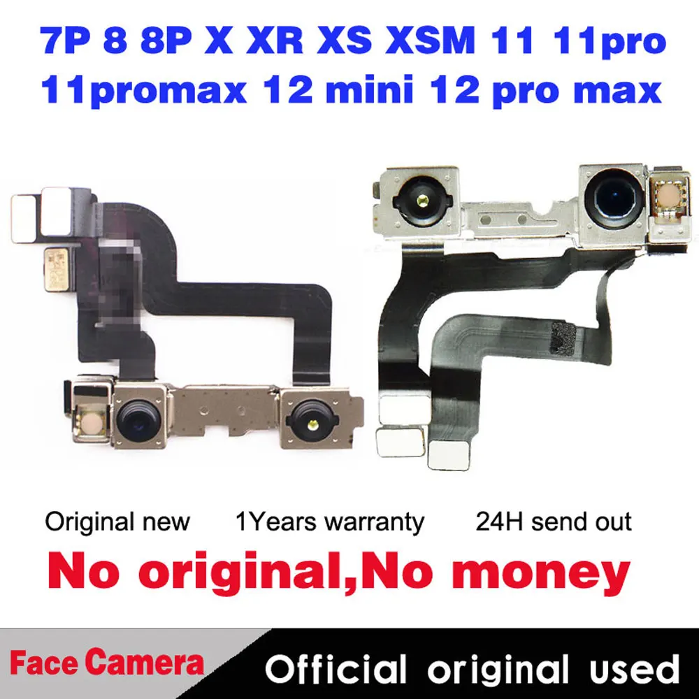 

Original Front Camera For iPhone 7 8 plus SE2 X XR XS max 11 pro max 12mini 12 pro Small Camera Flex Cable Replacement Repair