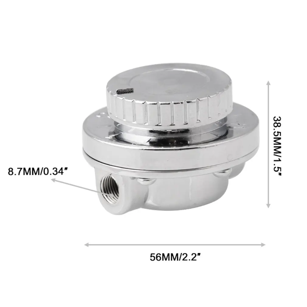 

FP093 Fuel Pressure Regulator Kit Universal Metal Fuel Pressure Regulator Adjustable For Carburetor Engine
