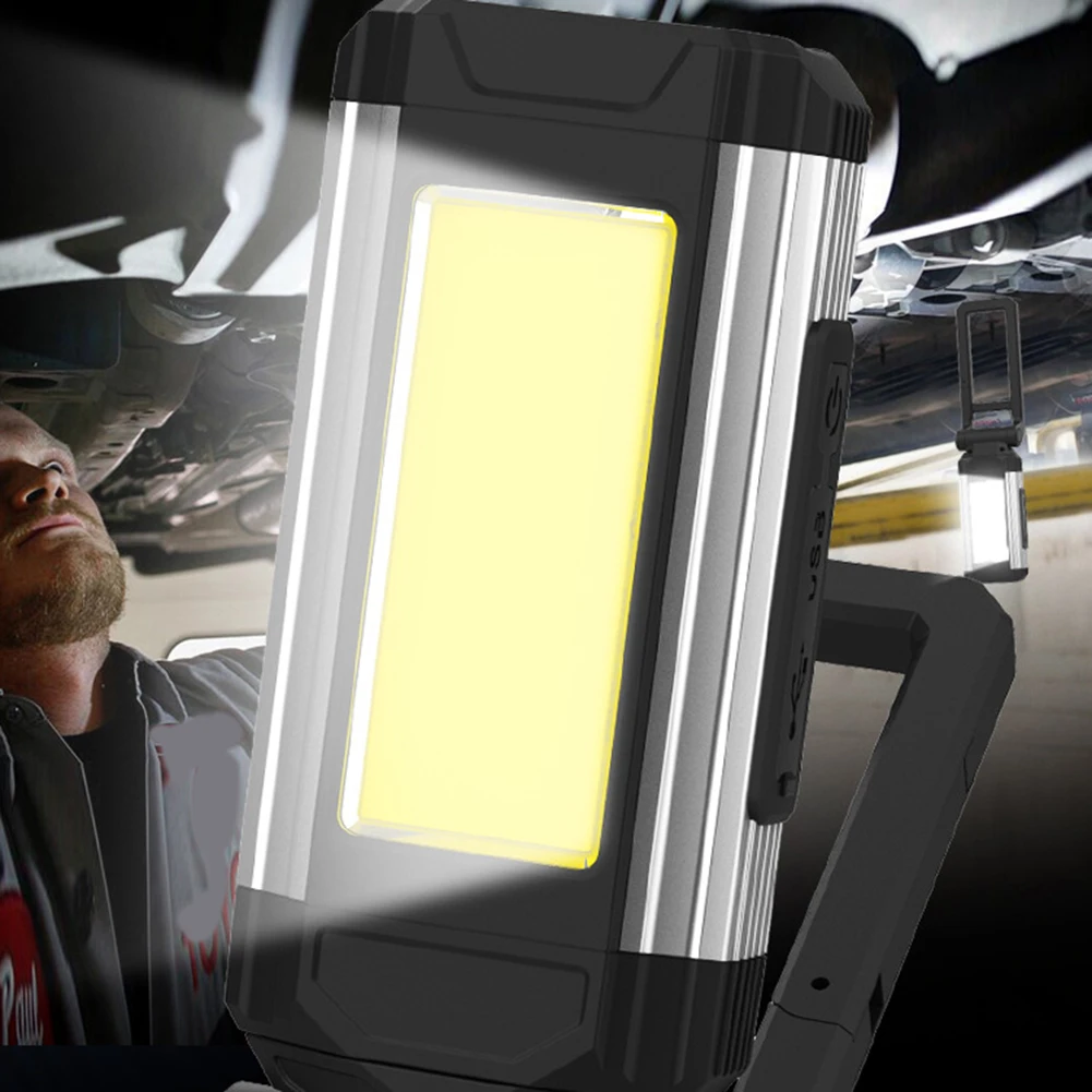

LED Rechargeable Magnetic Outdoor Working Flashlight USB Phone Charger COB Lamp Multi-funtion Powerful Torch Lamp