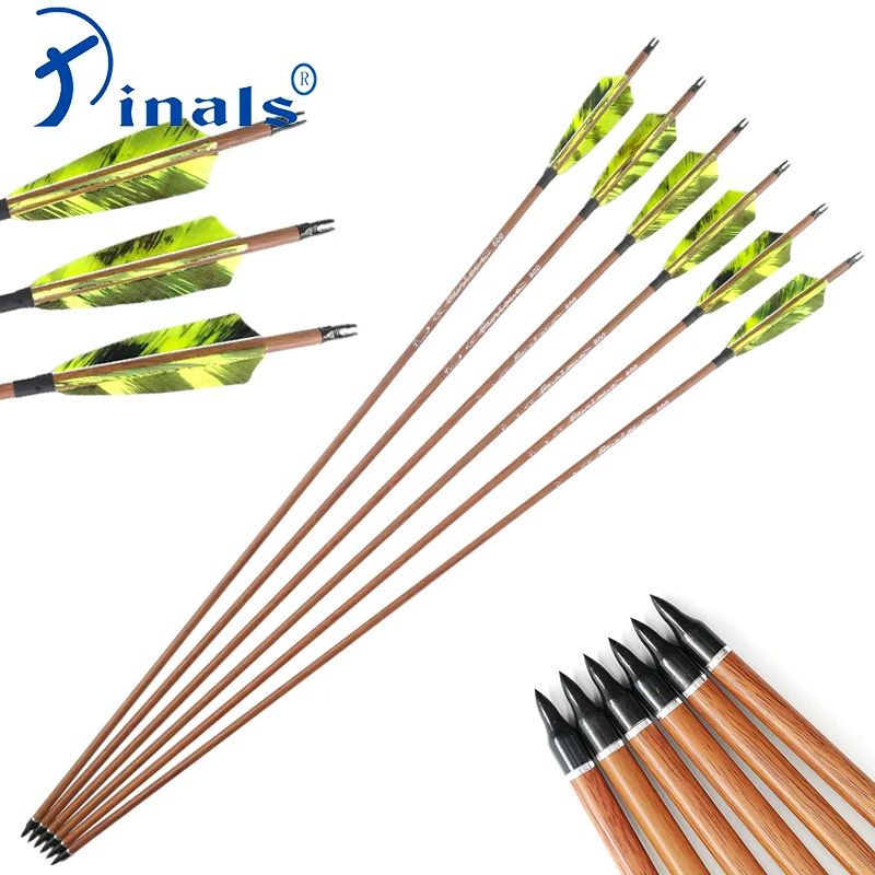 Pinals карбоновые стрелы для стрельбы из лука позвоночника 400 500 600 ID6.2mm 32 дюймов валы
