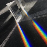 252580mm k9 crystal triangular prism for teaching light spectrum physics photo optical instruments rainbow experiment