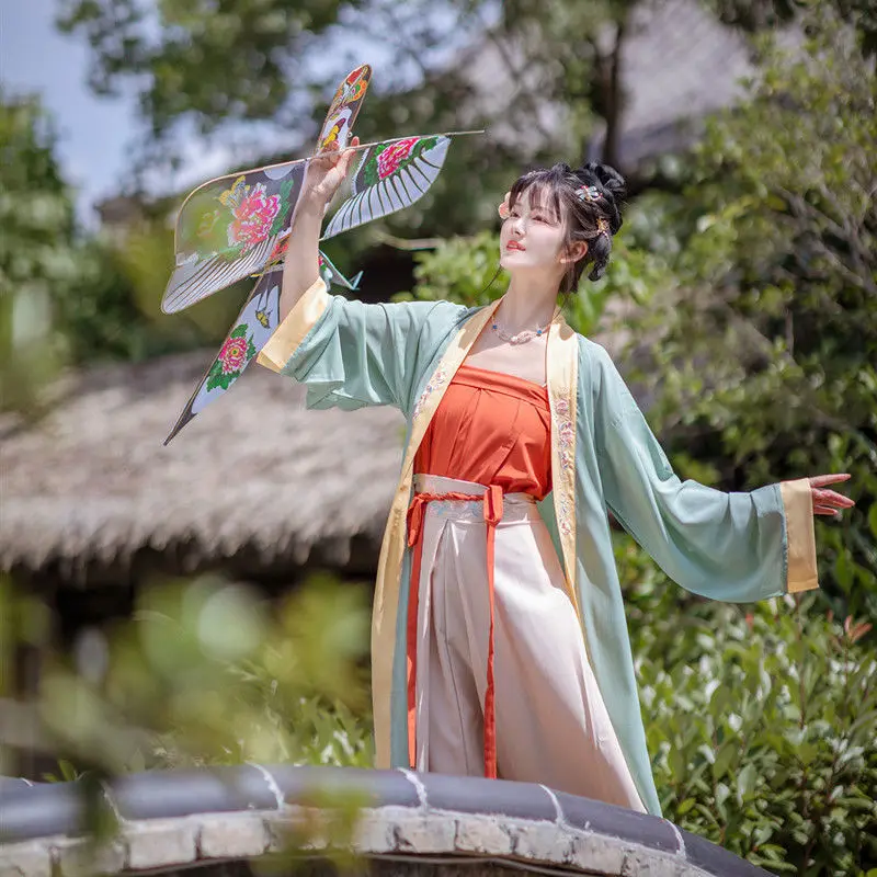 Китайское традиционное женское платье ханьфу весна-осень праздничные сказочные свадебные платья ретро костюмы принцессы династии песен от AliExpress RU&CIS NEW