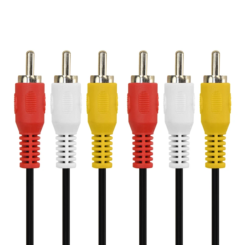 Cabletime 3 RCA AV кабель штекер-штекер аудио видео для DVD VCD ТВ телеприставки усилитель