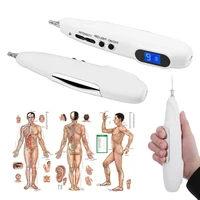 handheld acupoint massage pen tens point detector lcd display electric acupuncture pen pain relief stimulator device