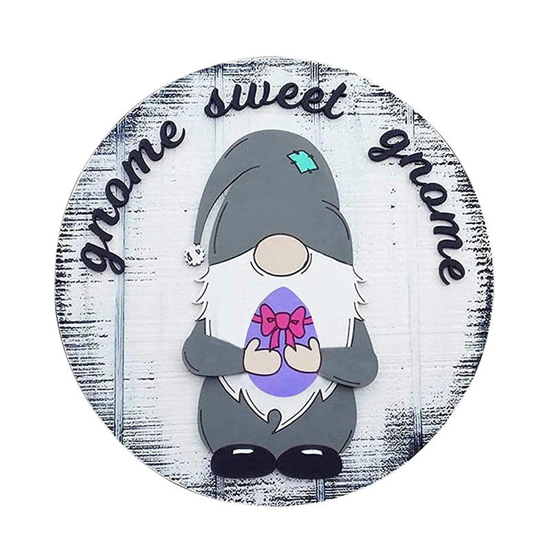 

Interchangeable Variety Gnomes Wooden Seasonal Hanging Sign Rustic Farmhouse Porch Decor For Outdoor Indoor GHS99