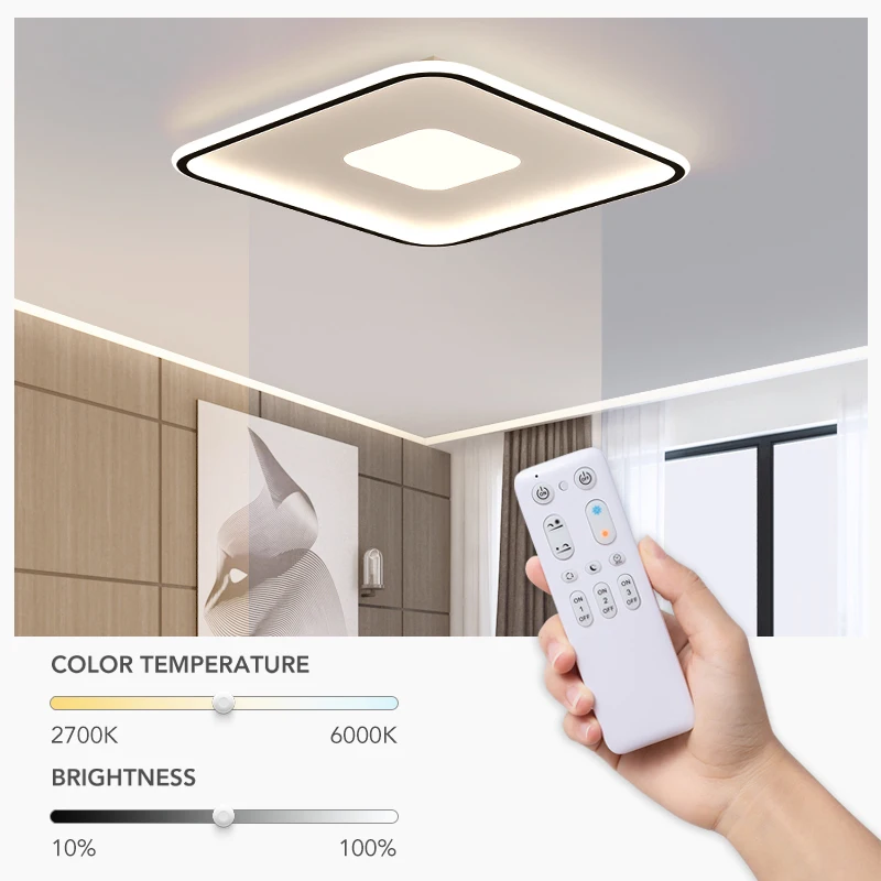 $83.99 Led chandelier HALO Ceiling light for Living Room Remote Control Dimmable lighting Smart Bedroom Decorative led ceiling lamp