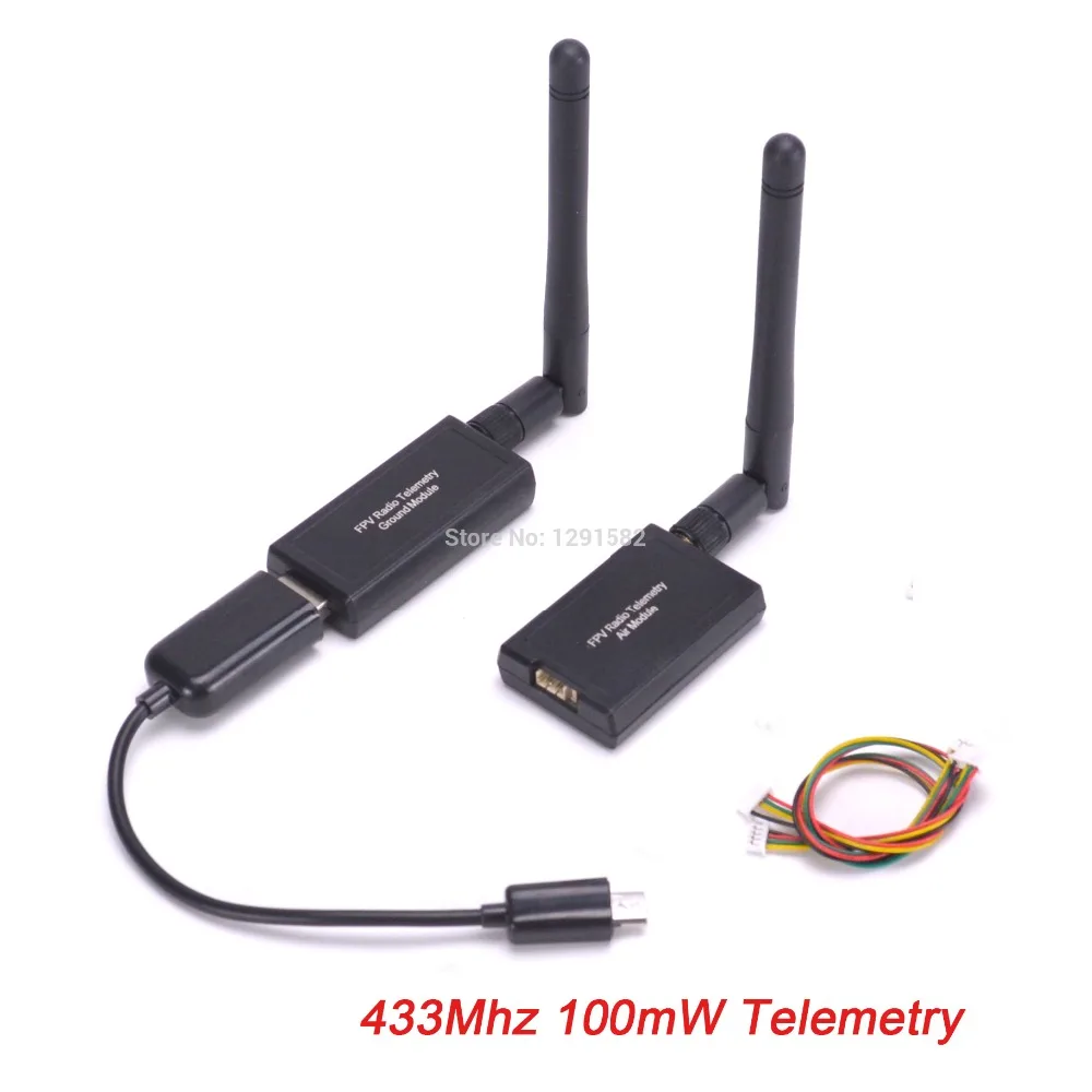 433Mhz 100mhz 3DR радиотелеметрия 433 МГц/915 МГц 100 мВт 500 МВт воздушно-наземный модуль передачи данных с кабели OTG для APM2.6 APM2.8 Pixhawk - Цвет: 433Mhz 100mhz