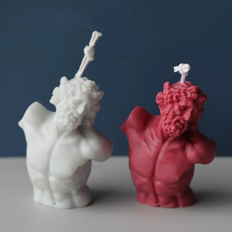 

3D форма для свечей, силиконовый домашний декор, художественный персонаж, статуя, штукатурка, форма «сделай сам», изготовление свечей, мыло р...