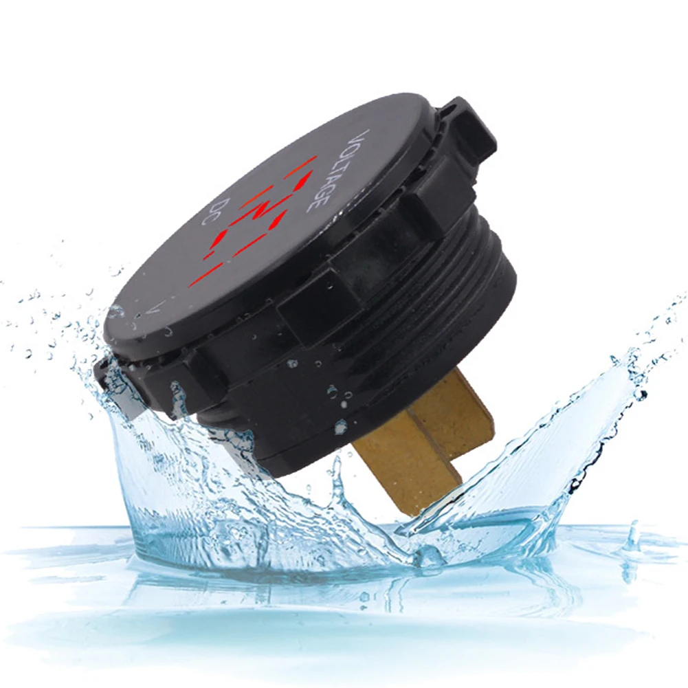 12V 24V Автомобильный вольтметр водный мотоцикл Светодиодная панель мини цифровой аккумулятор вольтметра тестер монитора Дисплей вольтметр