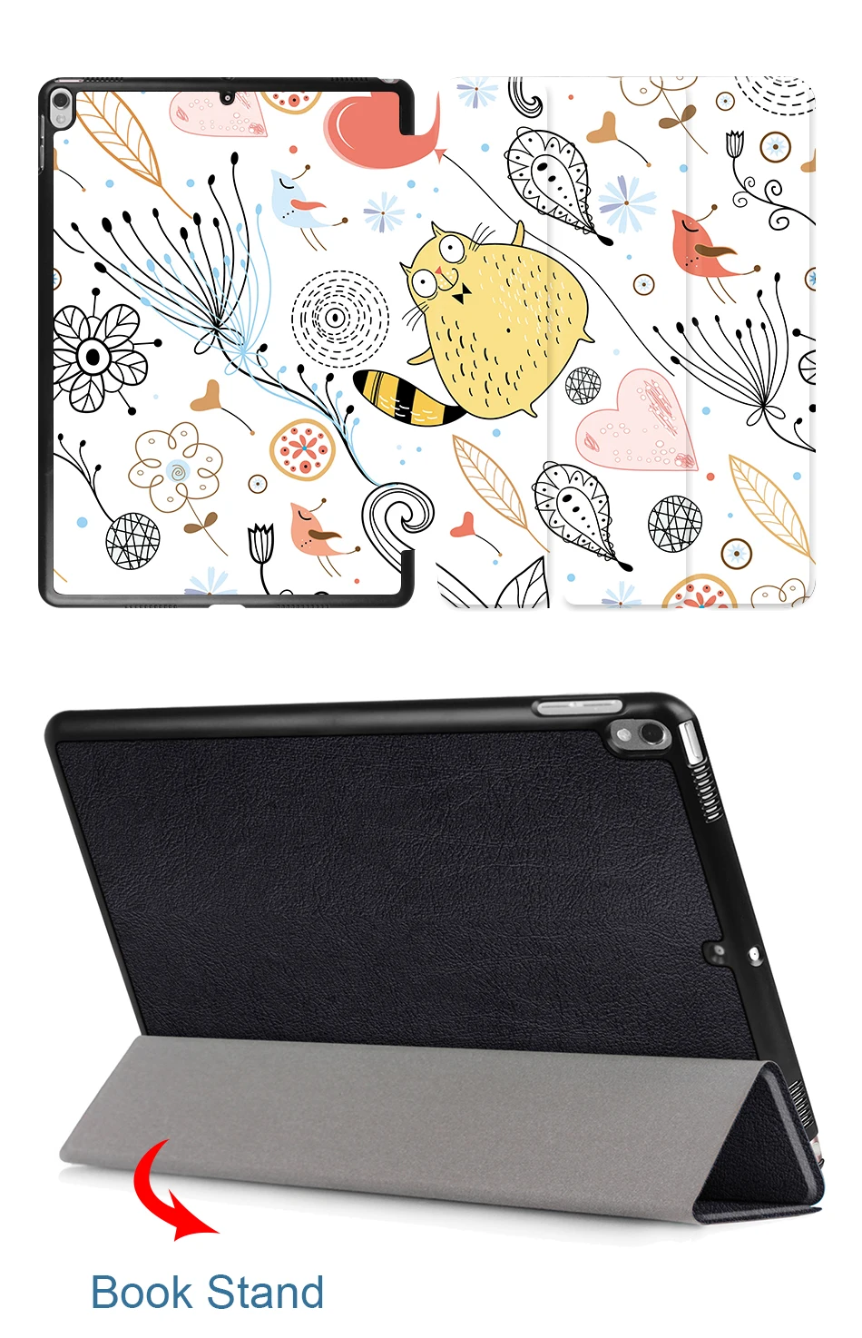 MTT из искусственной кожи чехол для iPad Air 3-го поколения 10,5 дюймов Тонкий флип смарт-чехол для iPad Pro 10,5 чехол для планшета с рисунком