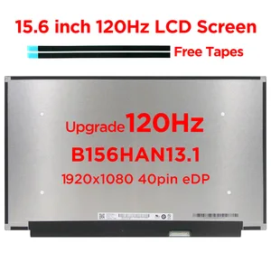 15 6 120hz laptop lcd screen b156han13 1 b156han13 0 fit nv156fhm nx1 nx2 for lenovo legion 5 15arh05h s7 15imh5 40pin edp free global shipping