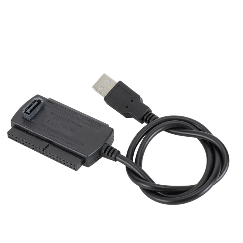 SATA PATA IDE To USB 2.0 Adapter Converter Cable For 2.5 / 3.5 Inch Hard Drive With External AC Power Dropshipping | Компьютеры и офис