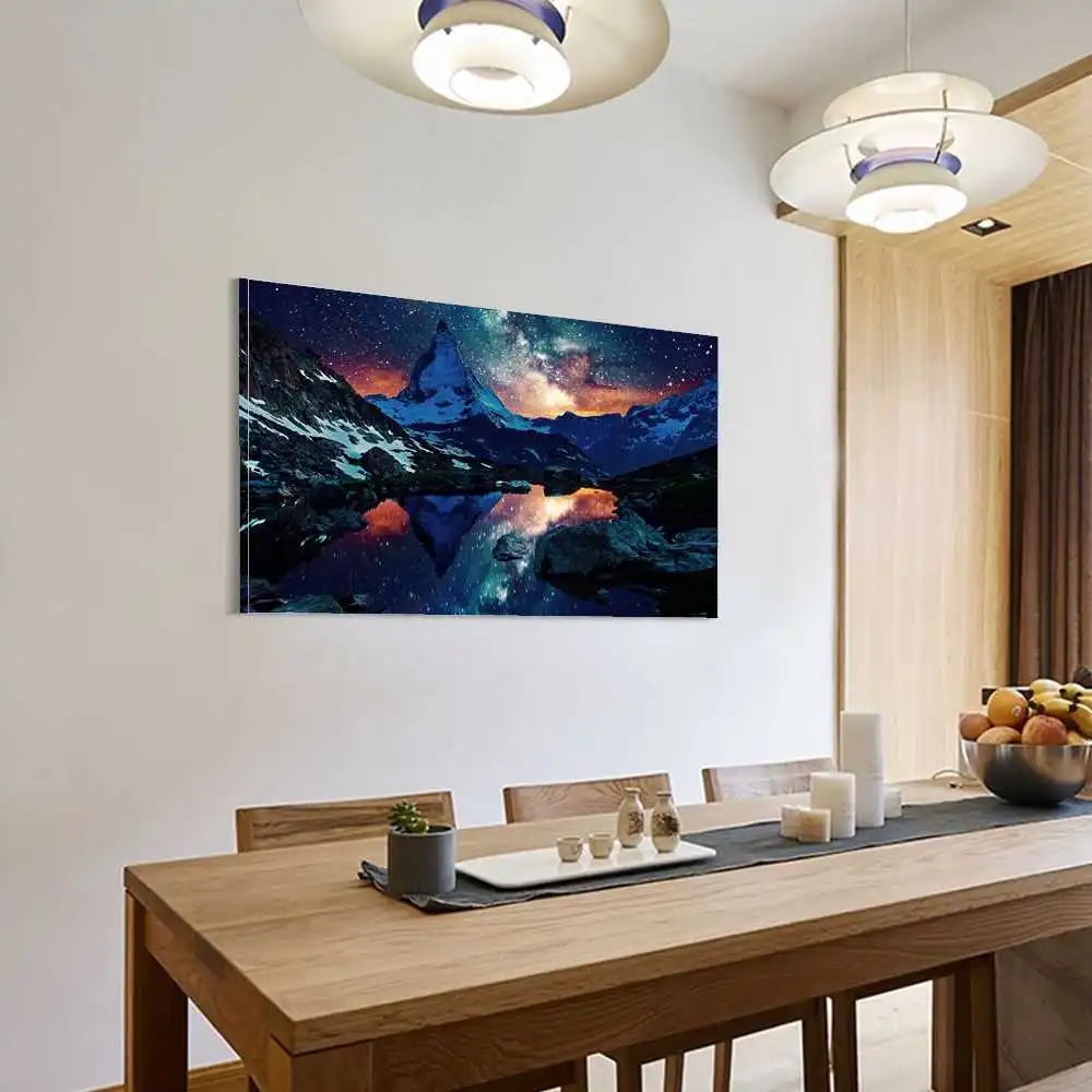 

matterhorn switzerland Poster on the wall Room Abstract art Landscape painting Canvas decorative painting for room decoration
