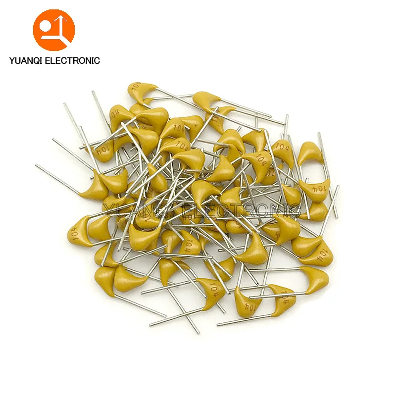 

100pcs 50V Multilayer ceramic capacitor P=5.08mm 1.5uF 2.2uF 4.7uF 10uF