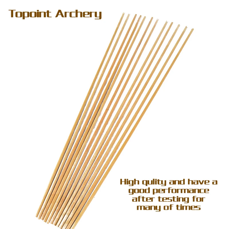 Деревянное древко стрелы 31 дюйм 12 шт. для самодельной стрельбы из лука арбалета
