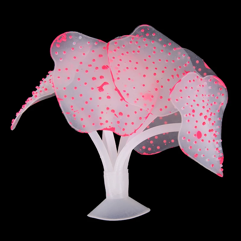 

Simulation Fluorescent UnderWater Landscape Decor Coral Artificial Sucker Coral Plant Ornament Fish Tank Aquarium Accessories