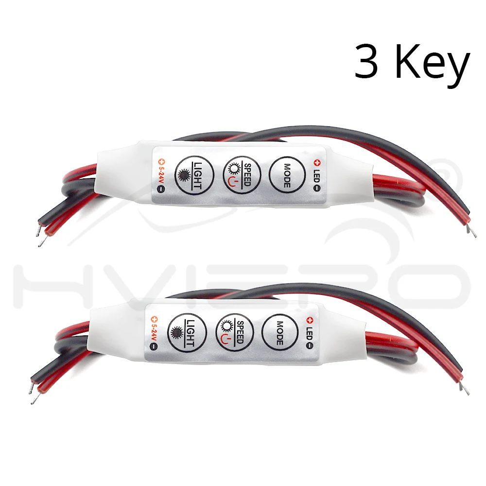 RGB светодиодные лампы 24 клавиши 44 ИК контроллер дистанционный диммер вход DC 12 В 3 5A