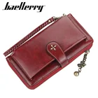 Новый длинный женский кошелек, женские кошельки, кошелек с отделением для монет и карт, женский клатч из искусственной кожи, кошелек из искусственной кожи