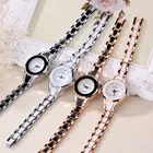 Новейшие женские повседневные кварцевые часы из сплава аналоговые женские модные наручные часы-браслет подарок Montre Femme браслет Montre 2020