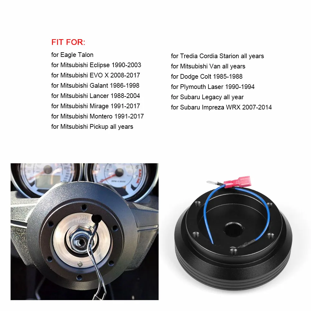 RASTP-черный Алюминиевый адаптер ступицы рулевого колеса для автомобилей Mitsubishi |