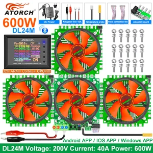 dl24m 600w car electronic load voltage indicator power bank battery tester 18650 pack capacity monitor usb dc 12v checker tool free global shipping