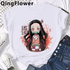 Футболка kawaii Demon Slayer Inosuke Nezuko, Мужская футболка с милым рисунком аниме Rengoku Zenitsu, футболка Kimetsu No Yaiba, футболка с графическим рисунком, мужские футболки