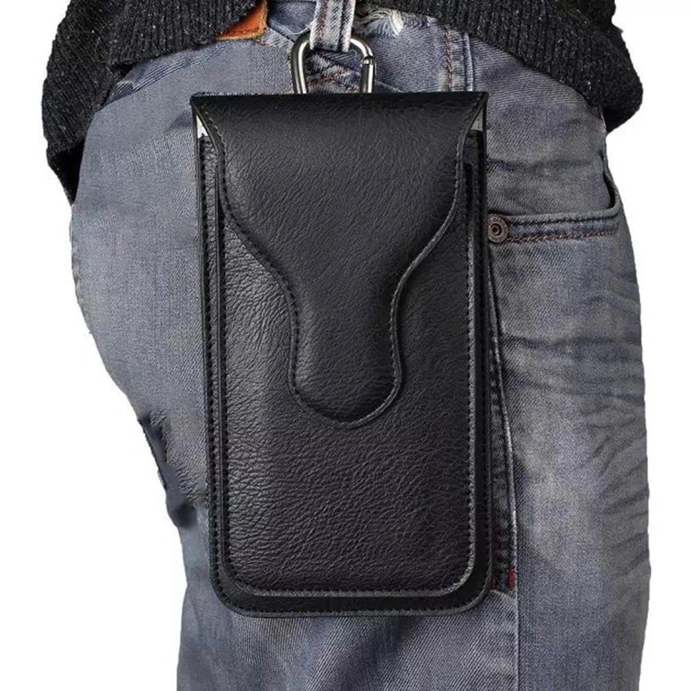 

Pouch Protective Cases Vertical Phone Storage Fashion Wallet Belt Hook Loop Artificial Leather Waist Bag