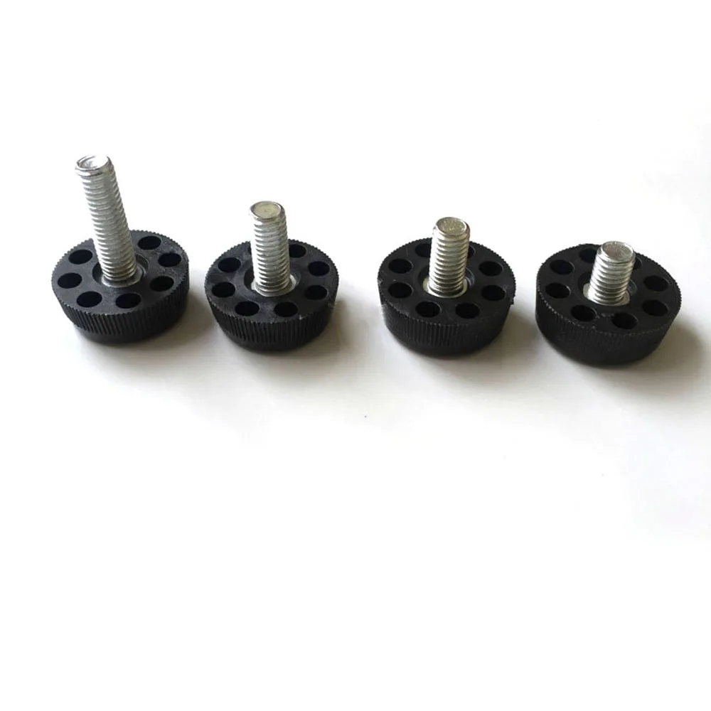 

4Pcs Adjustable Foot Pad Screw Foot Pad Table Chair Leg Raised Foot Pad Diameter 30mm M8 x 10mm / 13mm / 18mm / 28mm / 38mm