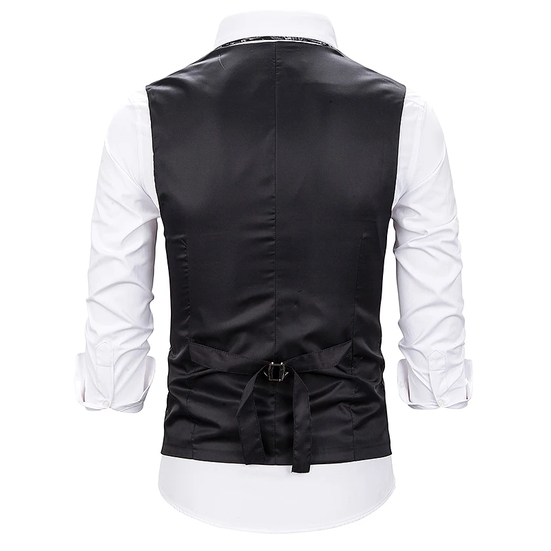 MJARTORIA новый золотой стимпанк жилет мужской костюм Homme Свадебные без рукавов