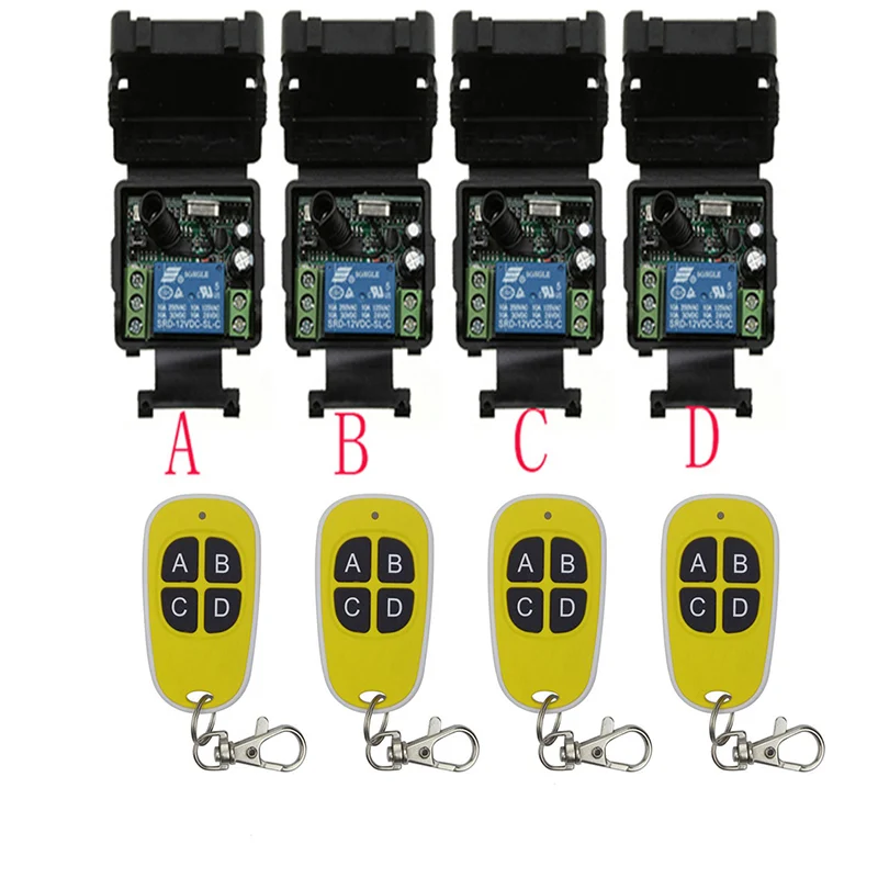 DC12V 24V 1CH 1 CH Мини Беспроводной Радиочастотный Пульт Дистанционного Управления