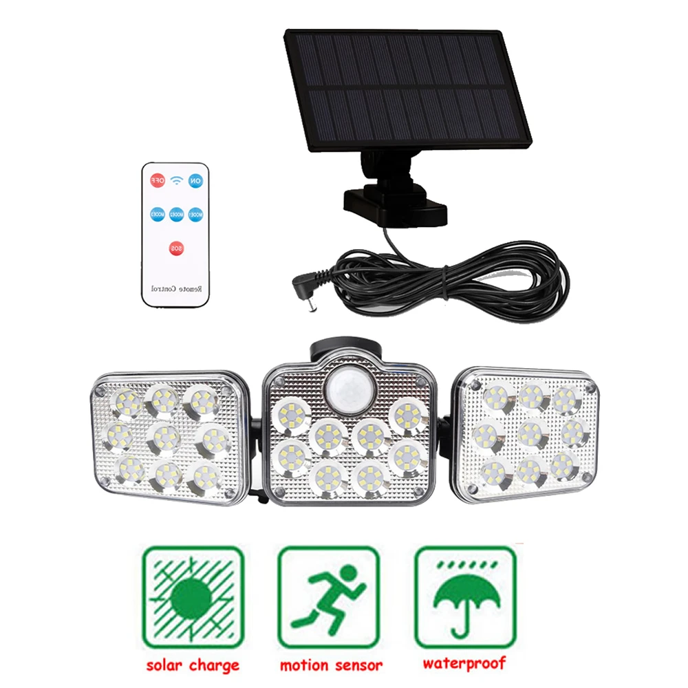 

138 led seperable remote Solar Lamp Waterproof Garden Decor Landscape Lawn solar light Path Lighting Torch Outdoor motion sensor