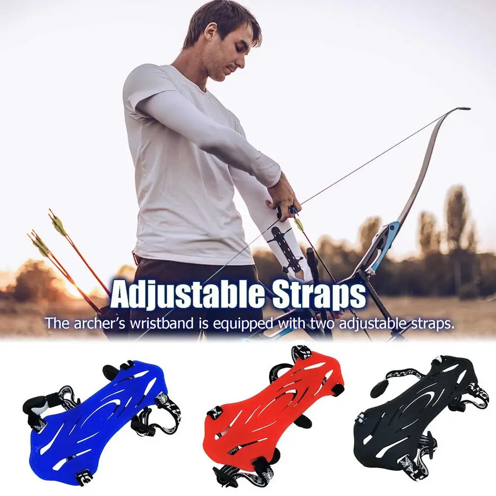 

Soft Rubber Arm Guard Bow And Arrow Arm Protection Tool Adjustable Straps Outdoor Hunting Bow Arrow Training Accessories 1pcs