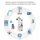 1P WiFi умный выключатель автоматический выключатель защита от перегрузки от короткого замыкания с Amazon Alexa Google home для умного дома