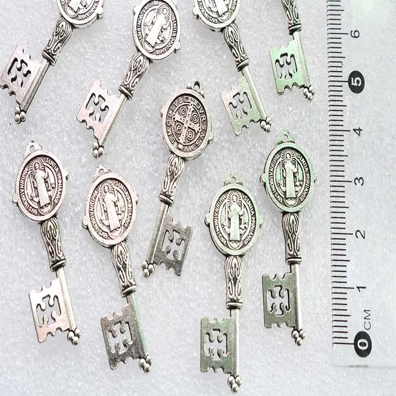 Религиозная медаль подвеска Креста Святого Бенедикта нурсии амулет|Шармы| |